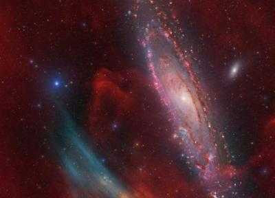 تصویر روز ناسا: وجود ابر هایی غیرمنتظره در کهکشان آندرومدا